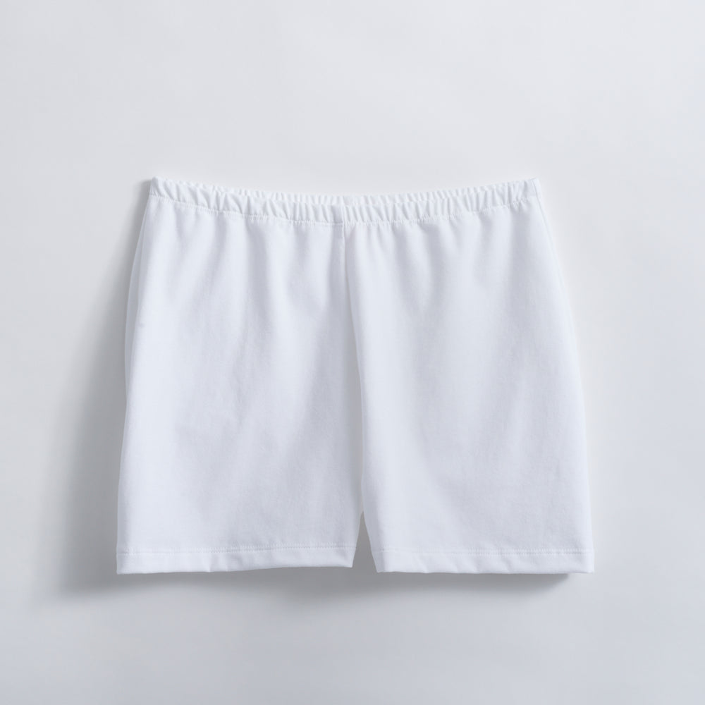 White Organic Jersey Short